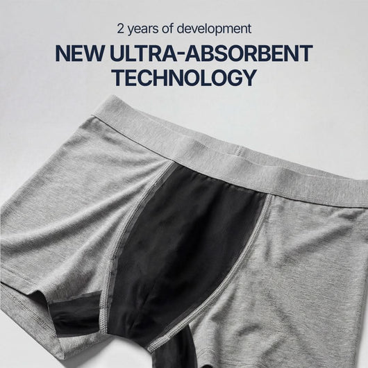 Men's Ultra-Absorbent Washable Incontinence Boxer Brief