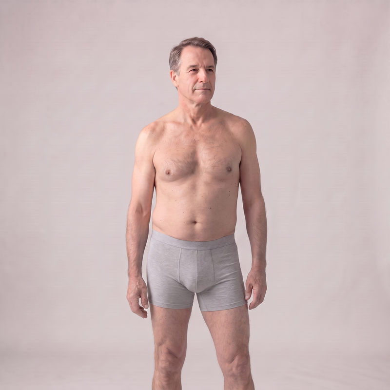 Men's Ultra-Absorbent Washable Incontinence Boxer Brief grey
